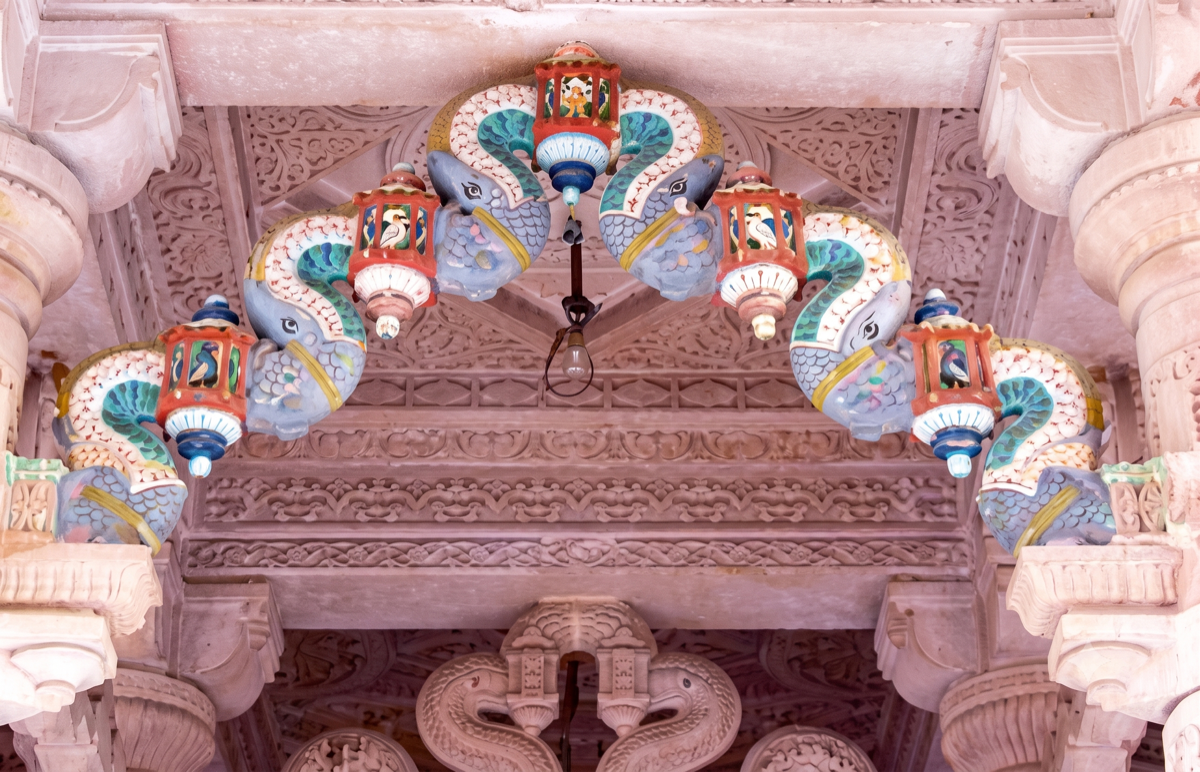 Elephant-Faced Carved Wooden Arch (Kaman)